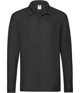 Fruit of the Loom SS24  Premium Long Sleeve Cotton Piqu Polo Shirt